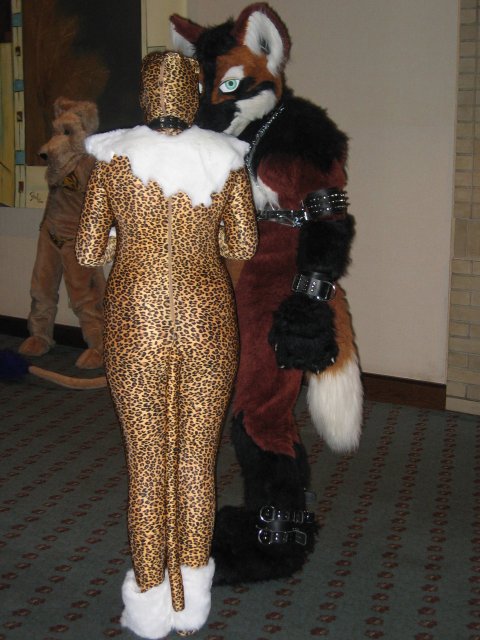 Kat the Leopardess and fox